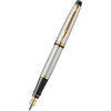 Waterman Expert Fountain Pen - Stainless Steel - Gold Trim-Pen Boutique Ltd