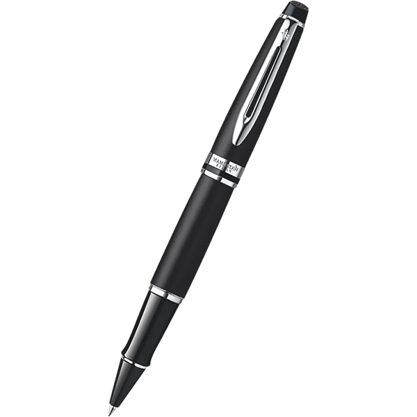 Waterman Expert Matte Black Chrome Trim Rollerball Pen-Pen Boutique Ltd
