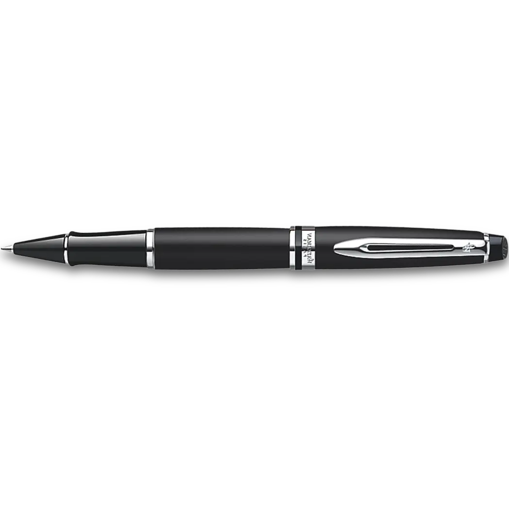 Waterman Expert Matte Black Chrome Trim Rollerball Pen-Pen Boutique Ltd