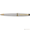 Waterman Expert Stainless Steel Gold Trim Ballpoint Pen-Pen Boutique Ltd