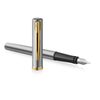 Waterman Impression Fountain Pen - Stainless Steel - Gold Trim - Pen Boutique Ltd