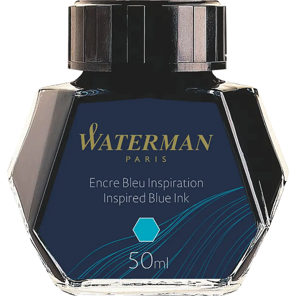 Waterman Inspired Blue - 50ml Bottled Ink-Pen Boutique Ltd
