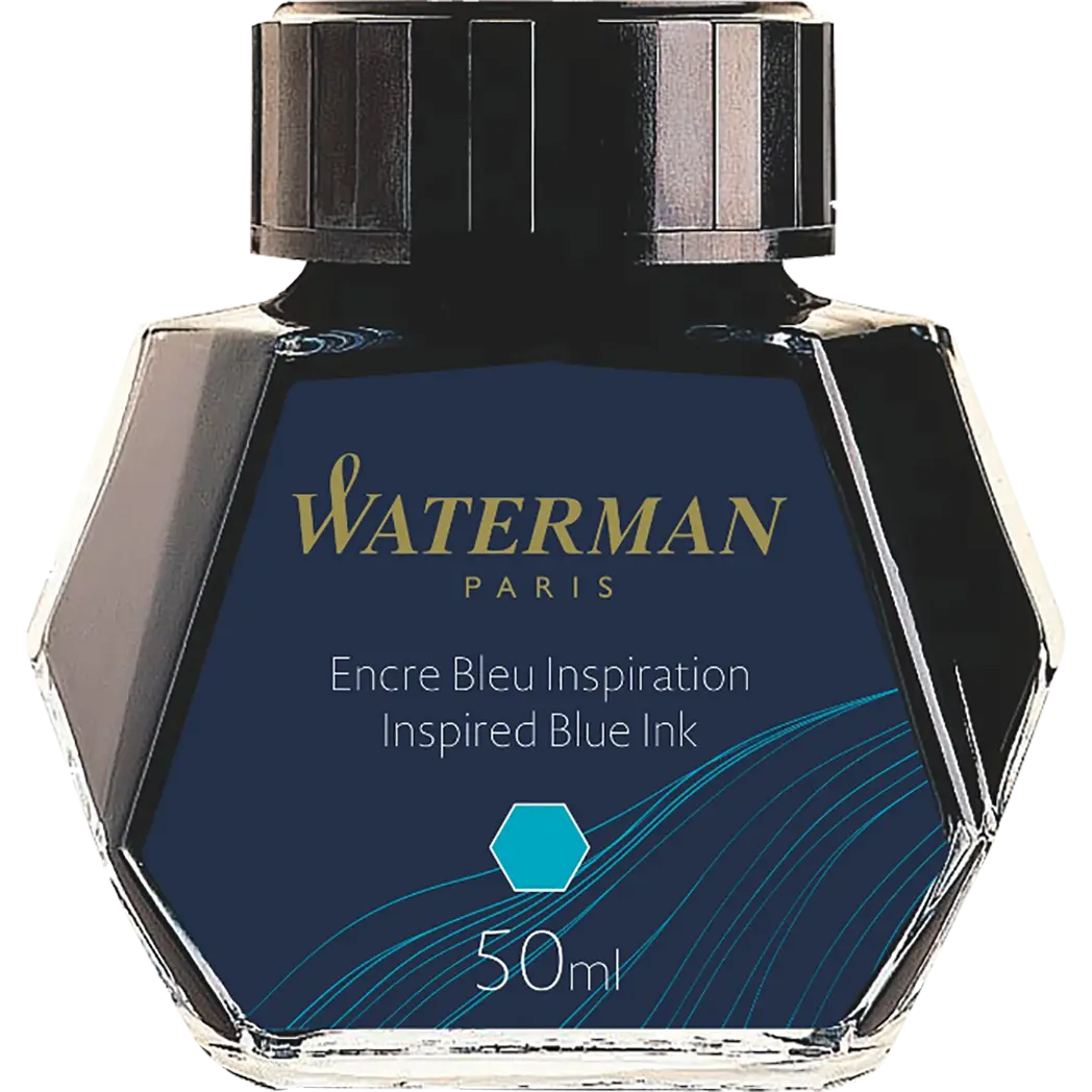 Waterman Inspired Blue - 50ml Bottled Ink-Pen Boutique Ltd
