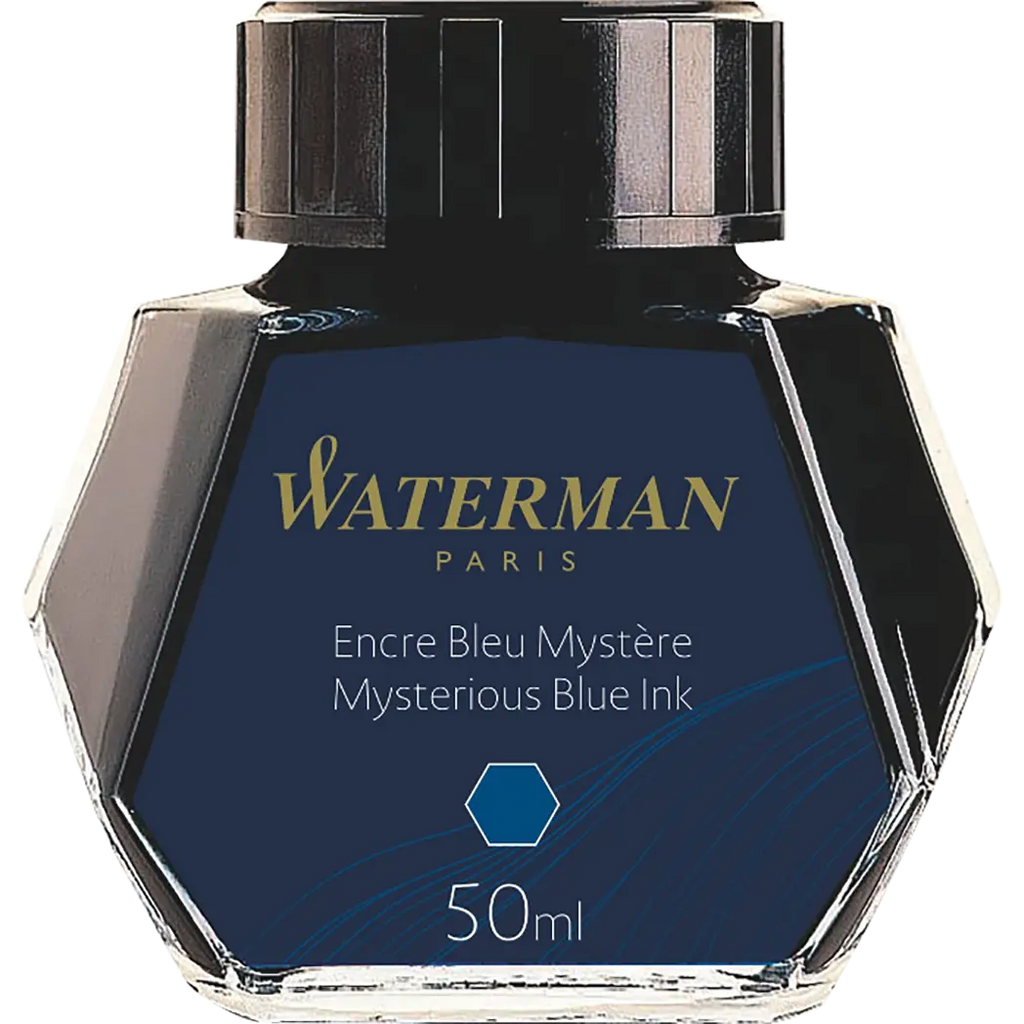 Waterman Mysterious Blue - 50ml Bottled Ink-Pen Boutique Ltd