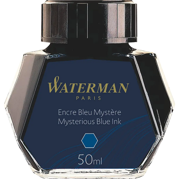 Waterman Mysterious Blue - 50ml Bottled Ink-Pen Boutique Ltd