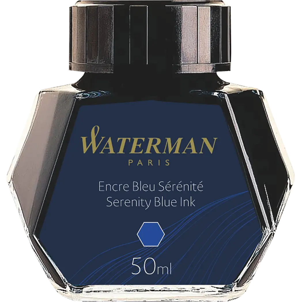 Waterman Serenity Blue - 50ml Bottled Ink-Pen Boutique Ltd
