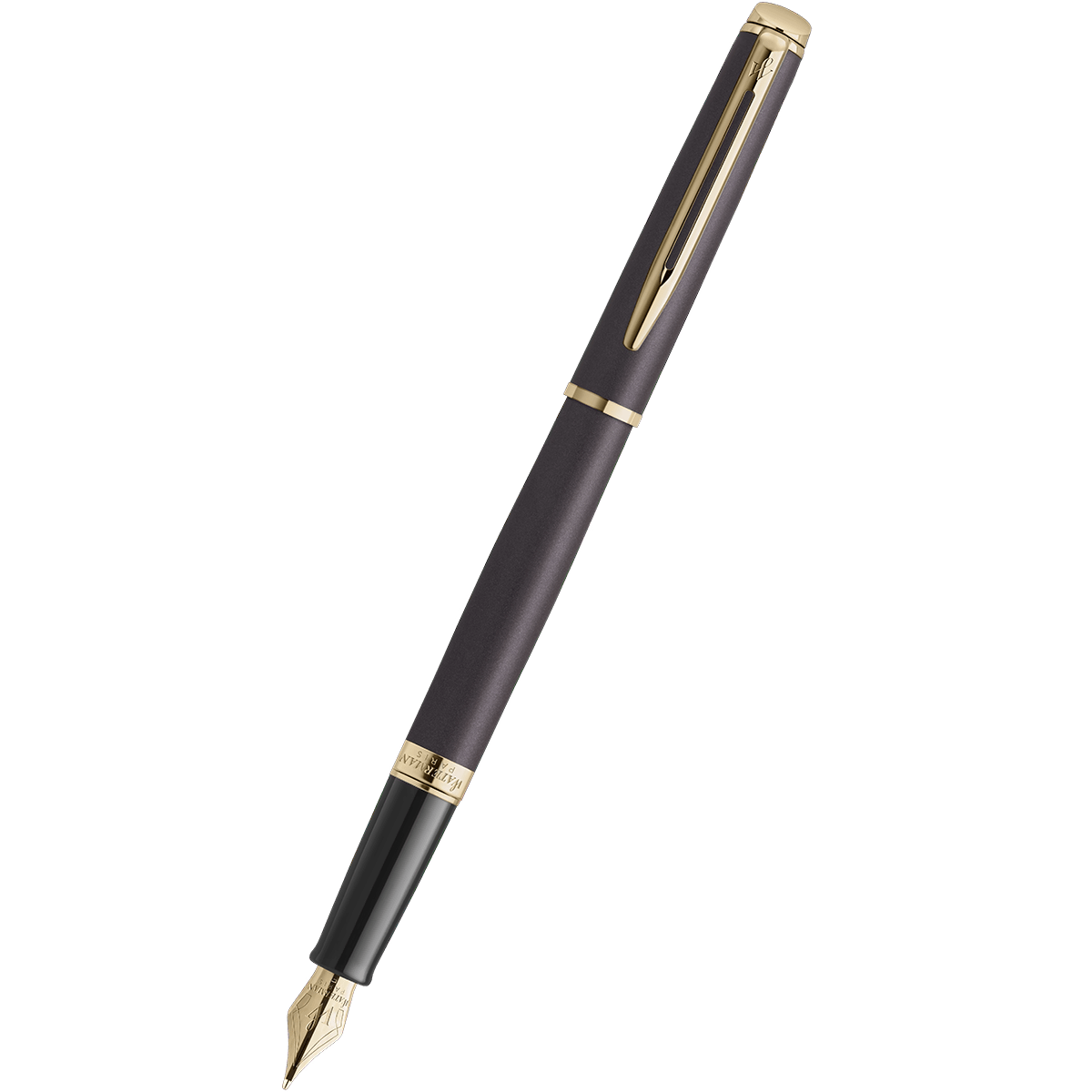 Waterman Hémisphère Fountain Pen Lava Black Medium Nib – Elegant