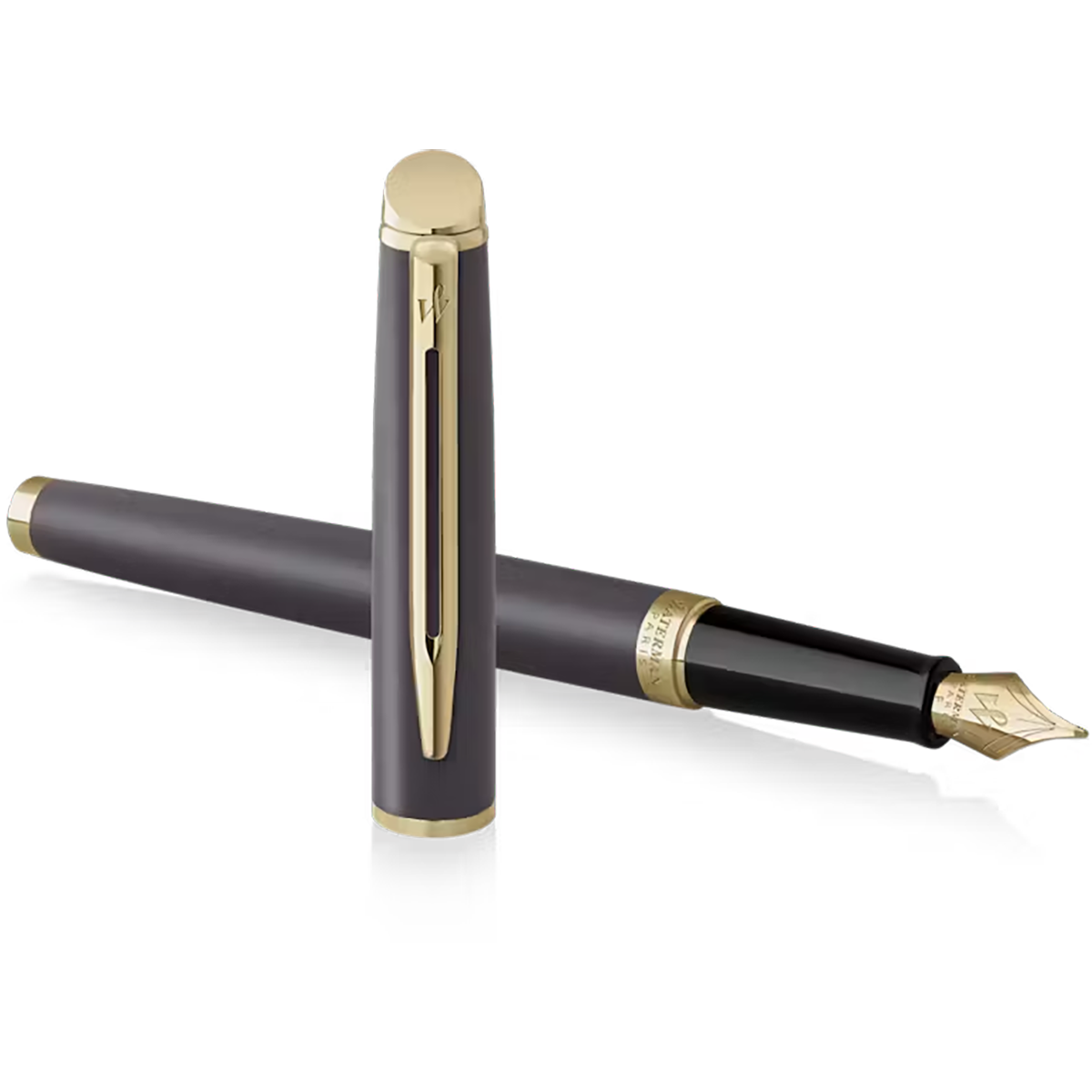 Waterman Hémisphère Fountain Pen - Understated Edit Lava Black - Medium Nib-Pen Boutique Ltd