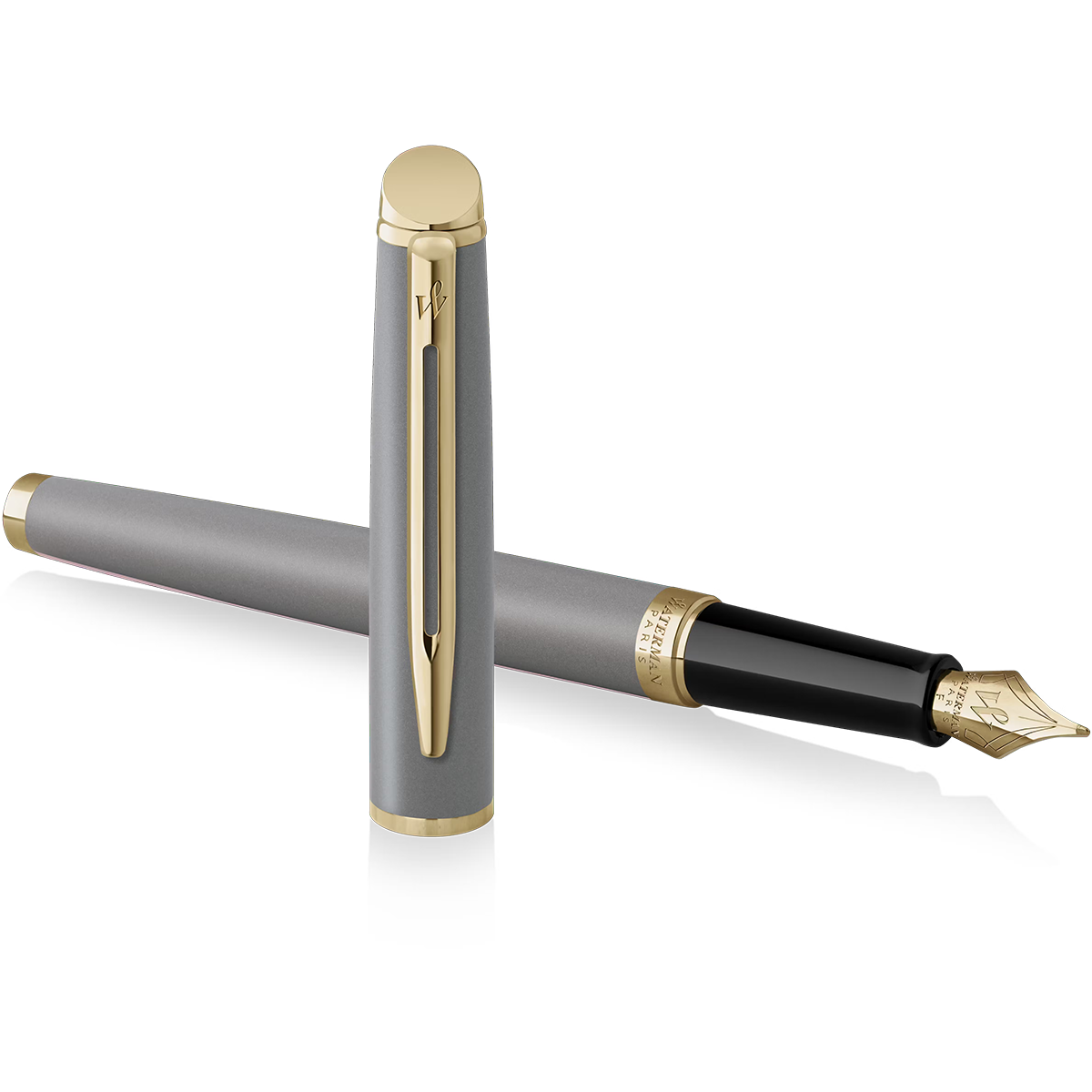 Waterman Hémisphère Fountain Pen - Understated Edit Metallic Grey - Medium Nib-Pen Boutique Ltd