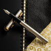Waterman Impression Fountain Pen - Stainless Steel - Gold Trim - Pen Boutique Ltd