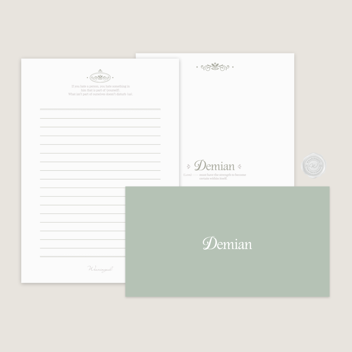 Wearingeul World Literature Letter Set – B6 Reservoir Paper Letter Writing Set-Pen Boutique Ltd