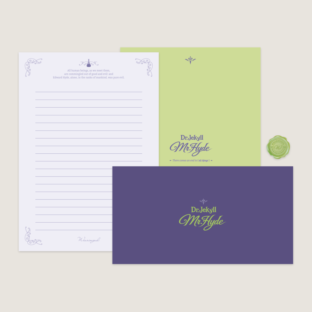 Wearingeul World Literature Letter Set – B6 Reservoir Paper Letter Writing Set-Pen Boutique Ltd