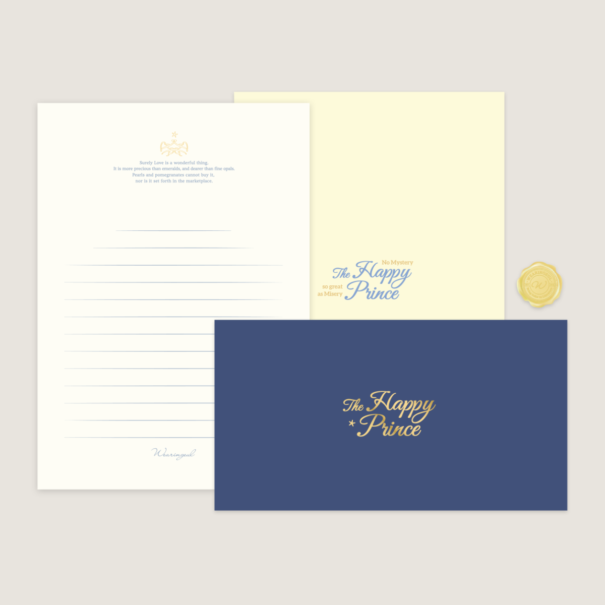 Wearingeul World Literature Letter Set – B6 Reservoir Paper Letter Writing Set-Pen Boutique Ltd