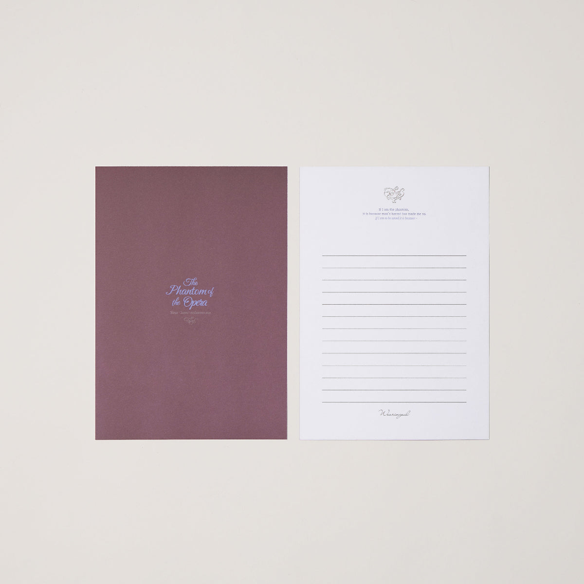 Wearingeul World Literature Letter Set – B6 Reservoir Paper Letter Writing Set-Pen Boutique Ltd