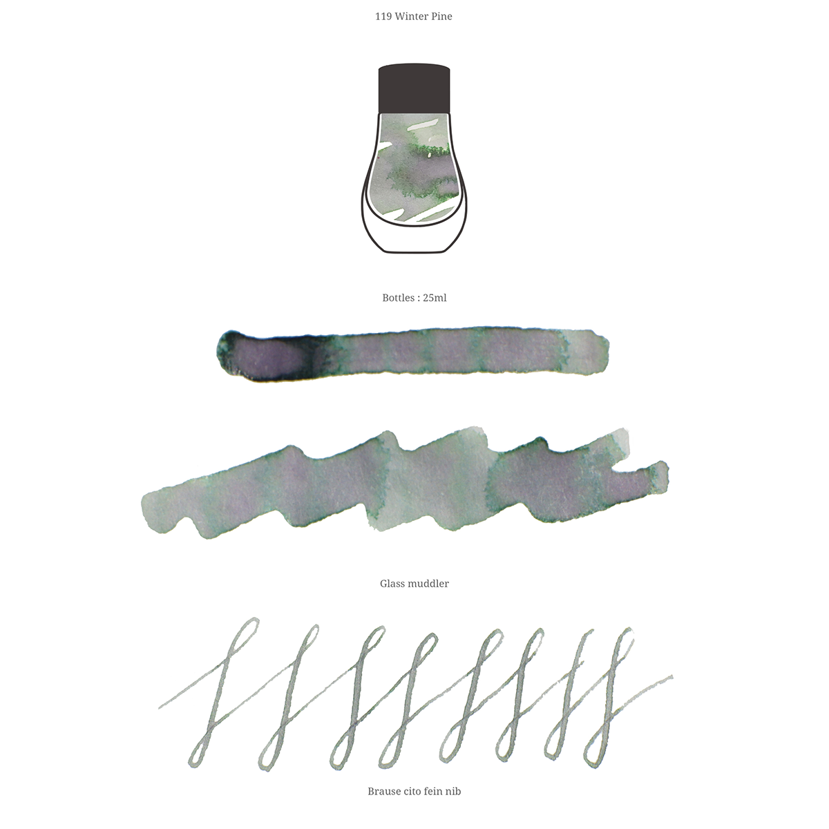 Dominant Industry Standard Ink - Winter pine - 25ml-Pen Boutique Ltd