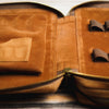 Yak Leather 26 Double Sided Zipped Pen Holder - Tan-Pen Boutique Ltd