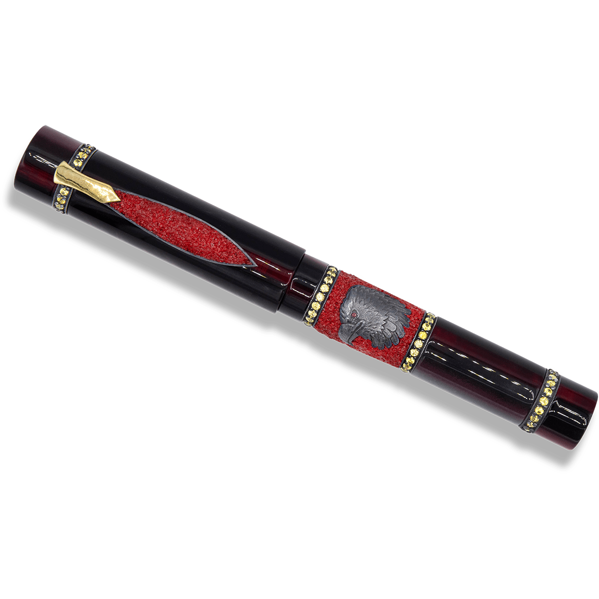 Zeki Karaca Jewellery Harman Fountain Pen - Black - Gold Trim - Pen Boutique Ltd
