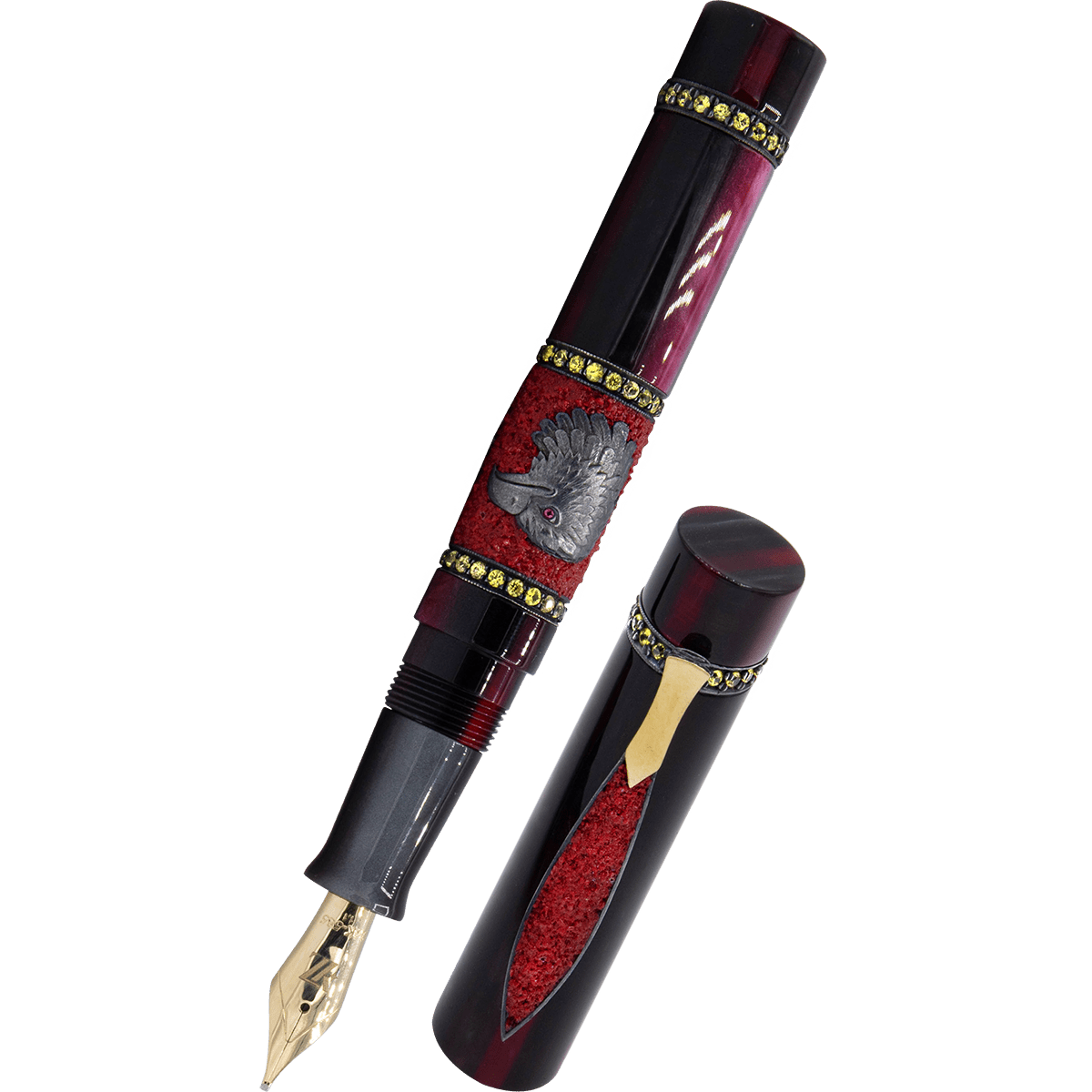 Zeki Karaca Jewellery Harman Fountain Pen - Black - Gold Trim - Pen Boutique Ltd