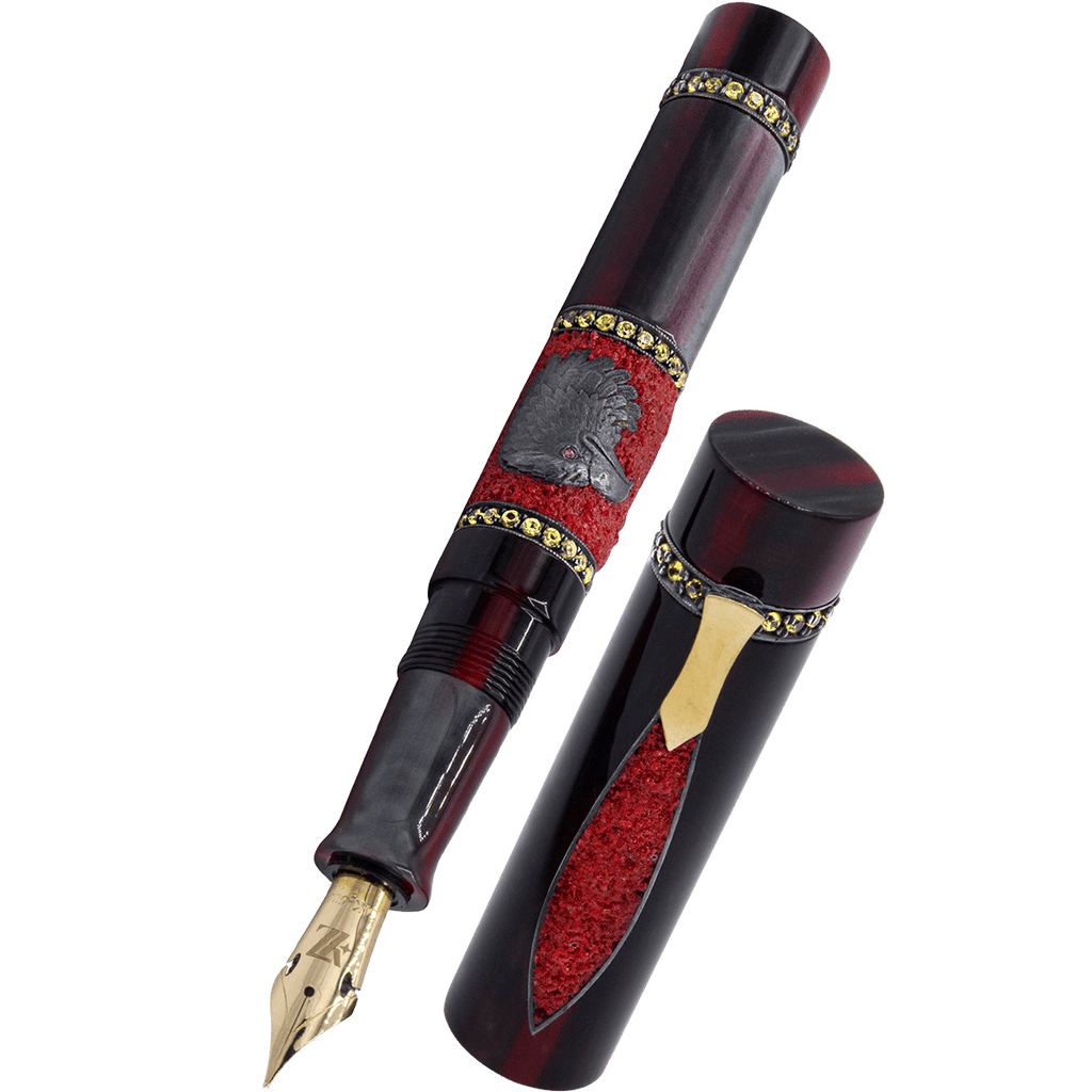 Zeki Karaca Jewellery Harman Fountain Pen - Black - Gold Trim - Pen Boutique Ltd