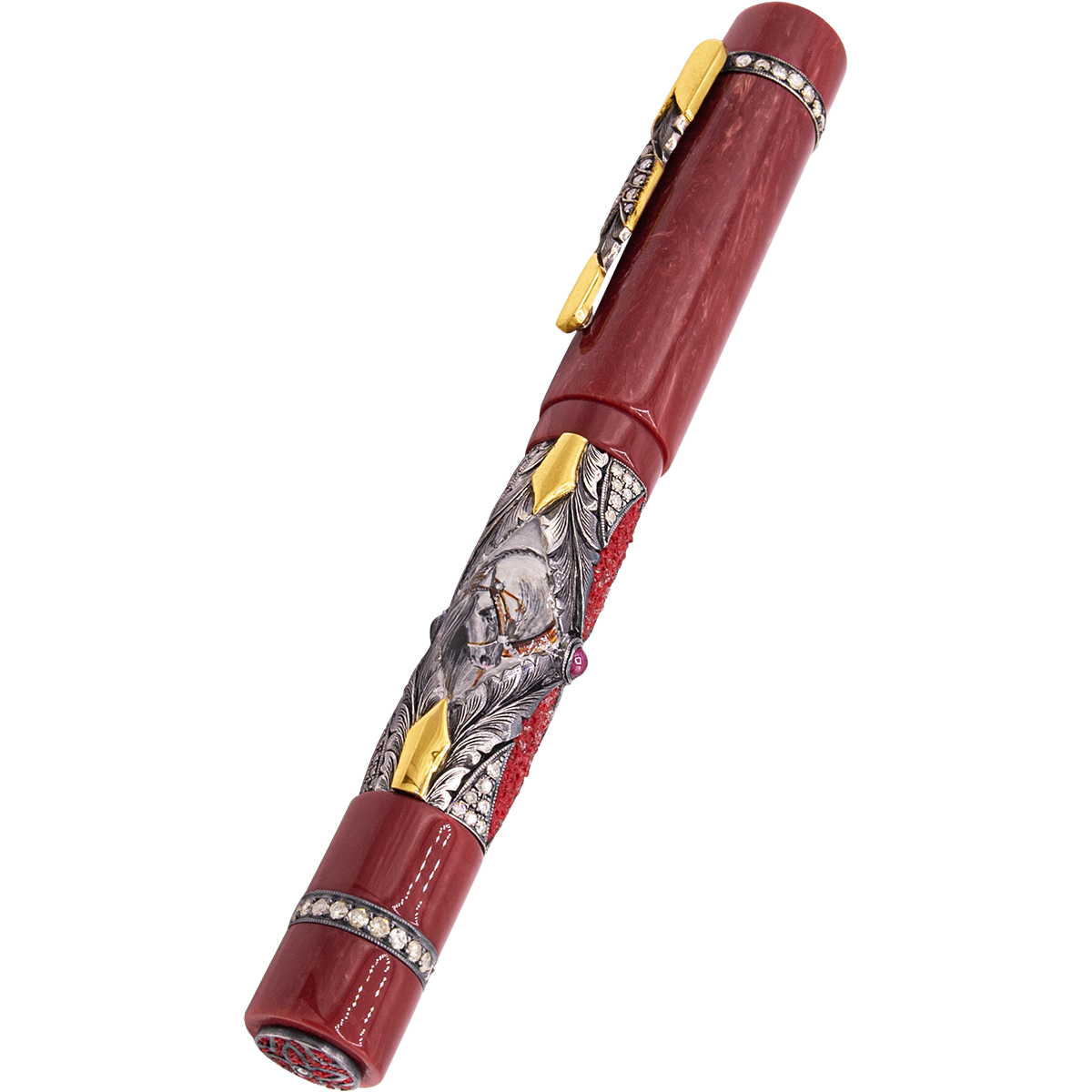 Zeki Karaca Jewellery Harman Fountain Pen - Black Horse (Limited Edition)-Pen Boutique Ltd
