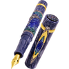 Zeki Karaca Jewellery Harman Fountain Pen - Blue - Gold Trim - Pen Boutique Ltd