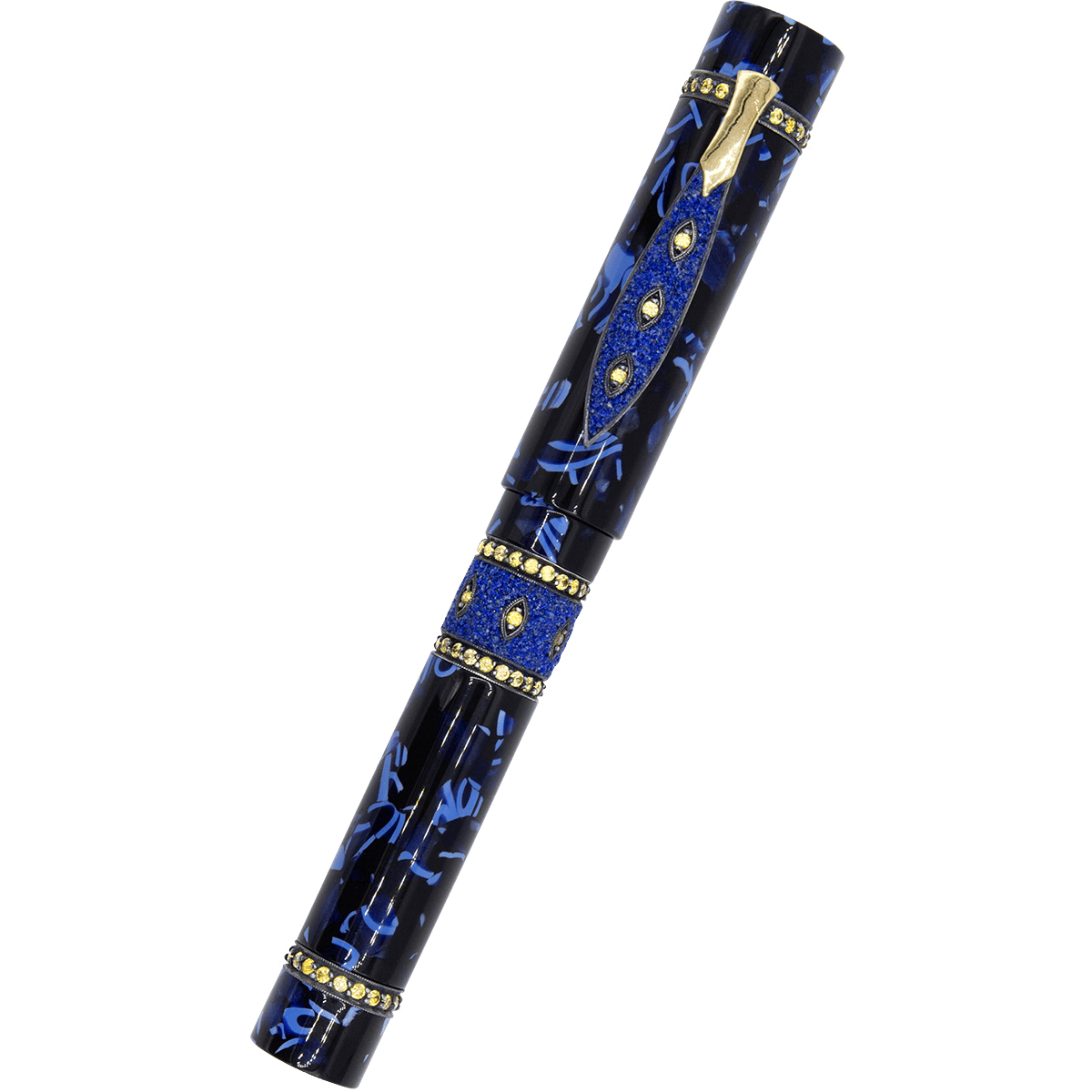 Zeki Karaca Jewellery Harman Fountain Pen - Dark Blue Sapphire (Limited Edition) - Pen Boutique Ltd