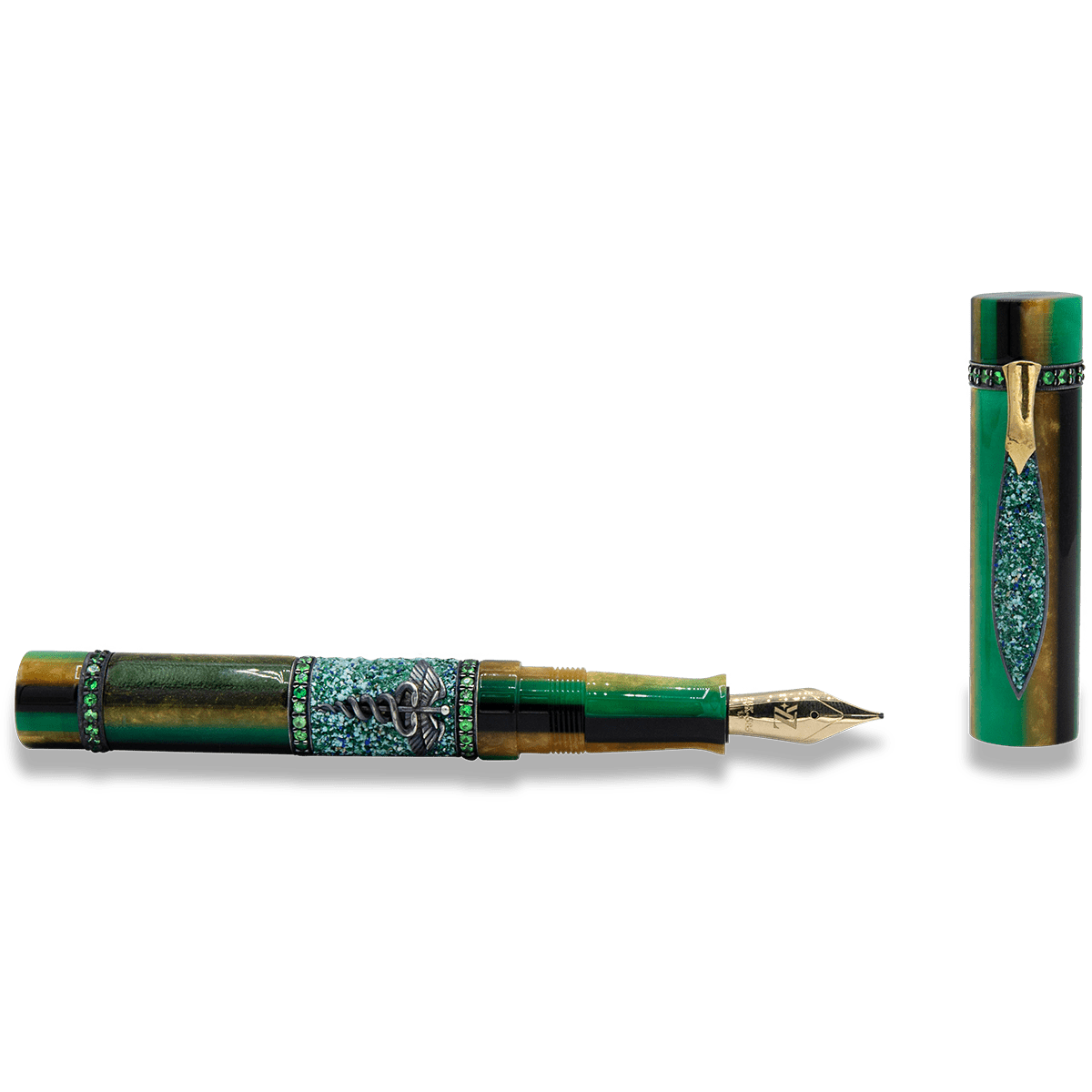 Zeki Karaca Jewellery Harman Fountain Pen - Emerald (Limited Edition) - Pen Boutique Ltd