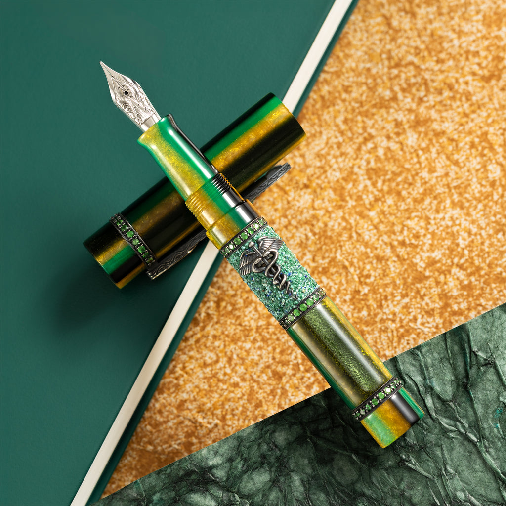 Zeki Karaca Jewellery Harman Fountain Pen - Emerald (Limited Edition) - Pen Boutique Ltd