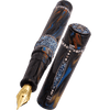 Zeki Karaca Jewellery Harman Fountain Pen - Rare Lapis Mosaic - Silver Trim - Pen Boutique Ltd