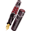 Zeki Karaca Jewellery Harman Fountain Pen - Red - Silver Trim - Pen Boutique Ltd