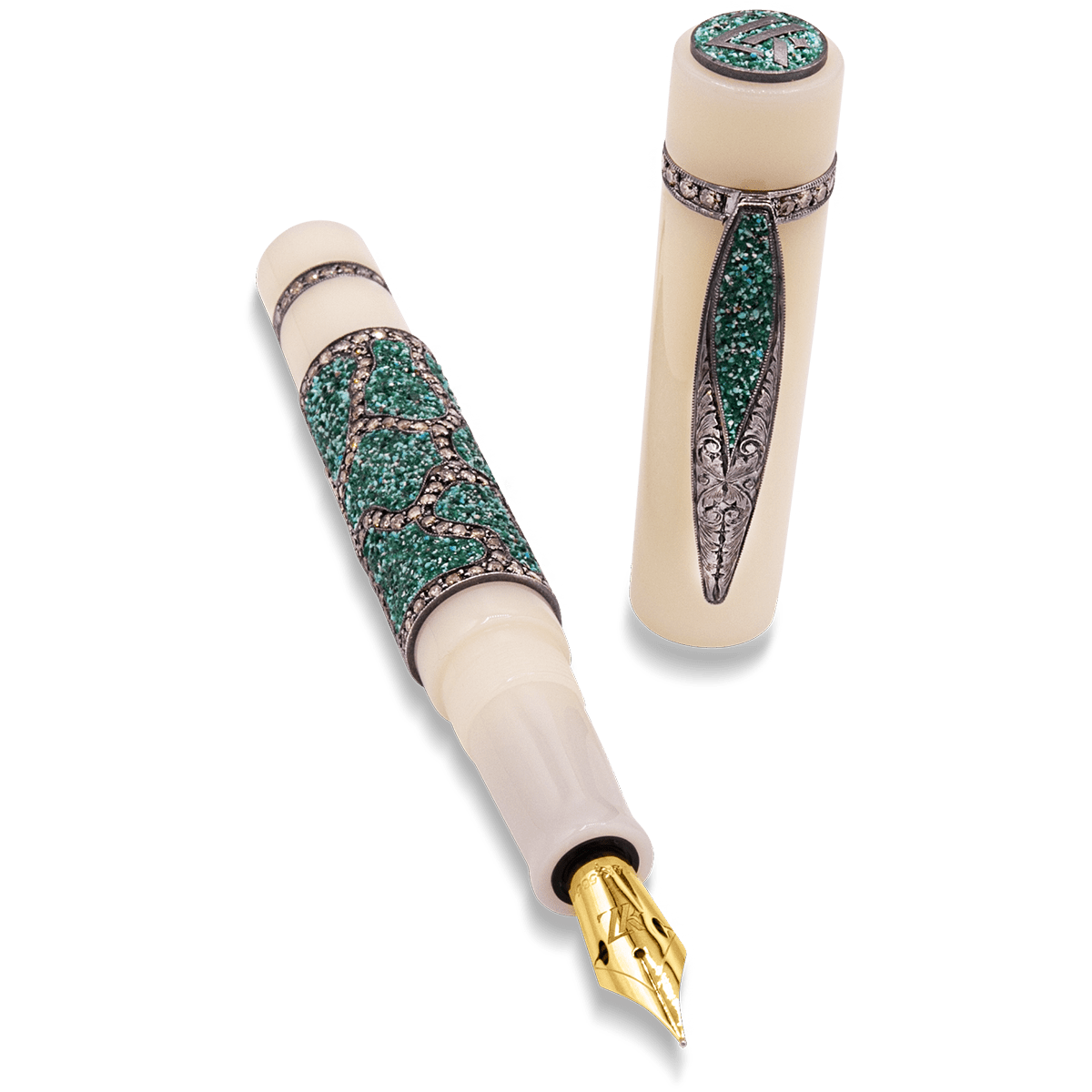 Zeki Karaca Jewellery Harman Fountain Pen - White - Pen Boutique Ltd