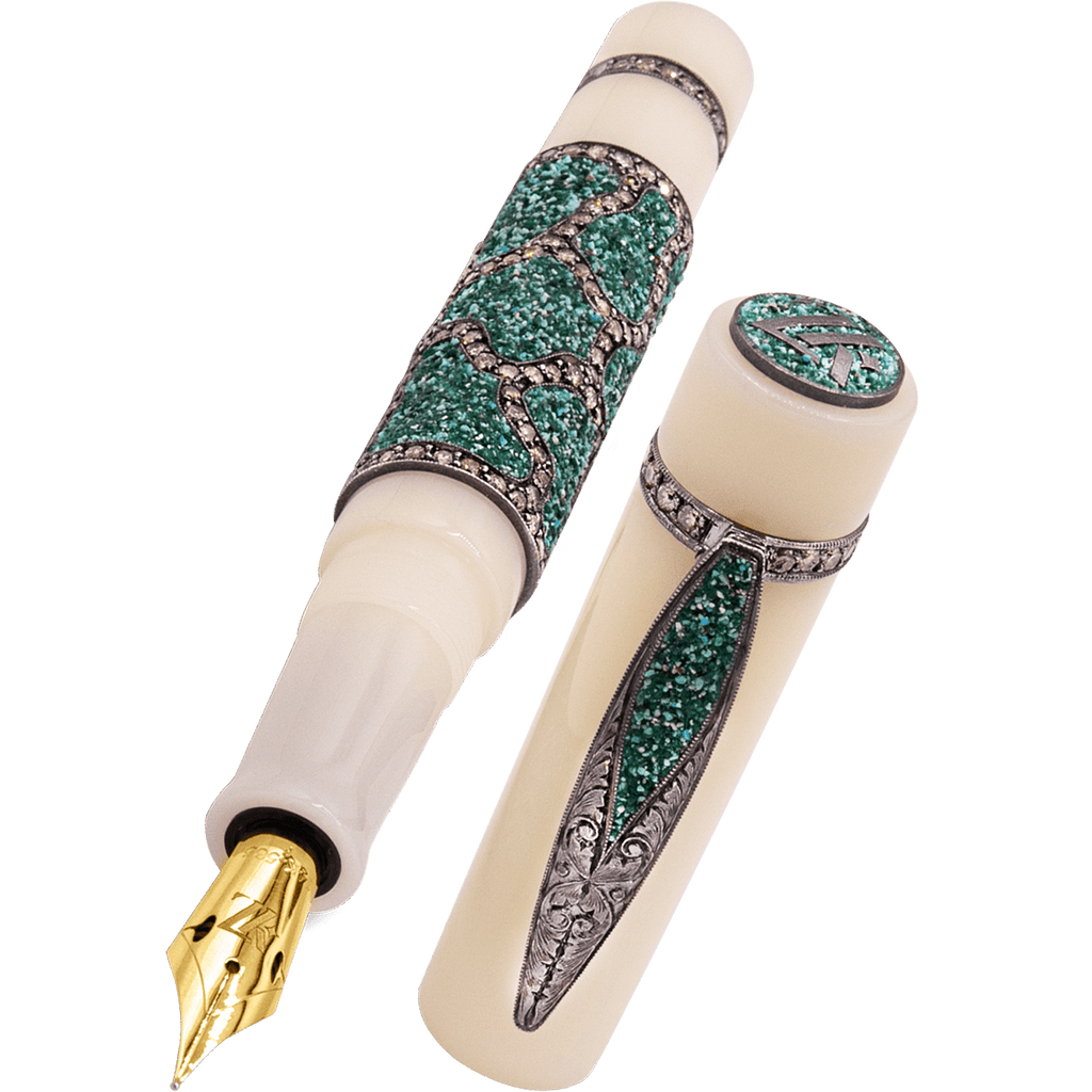 Zeki Karaca Jewellery Harman Fountain Pen - White - Pen Boutique Ltd