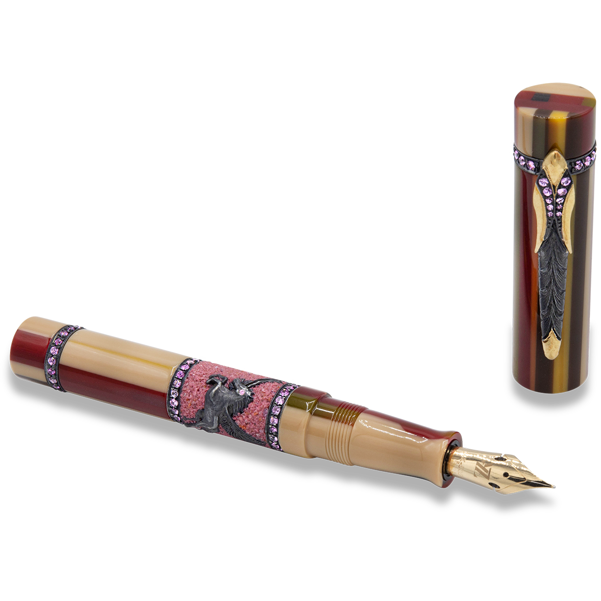 Zeki Karaca Jewellery Harman Fountain Pen - Black Horse (Limited Edition)