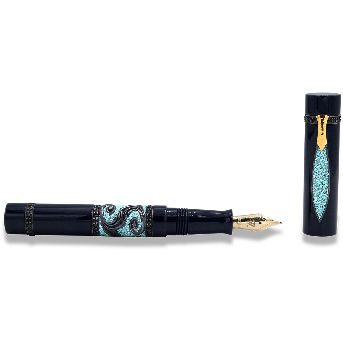 Zeki Karaca Jewellery Harman Fountain Pen - Black Spinel (Limited Edition)