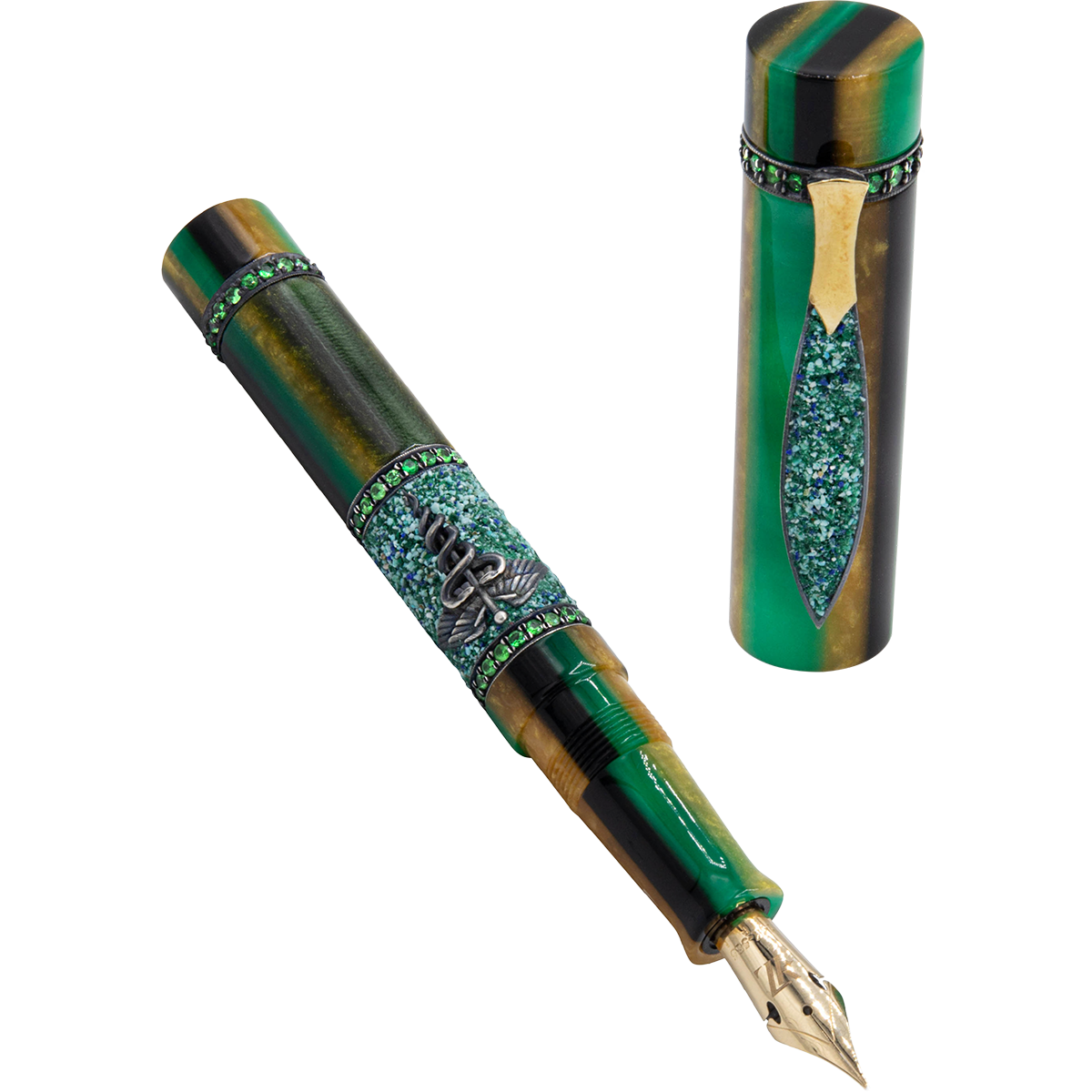 Zeki Karaca Jewellery Harman Fountain Pen - Emerald (Limited Edition)