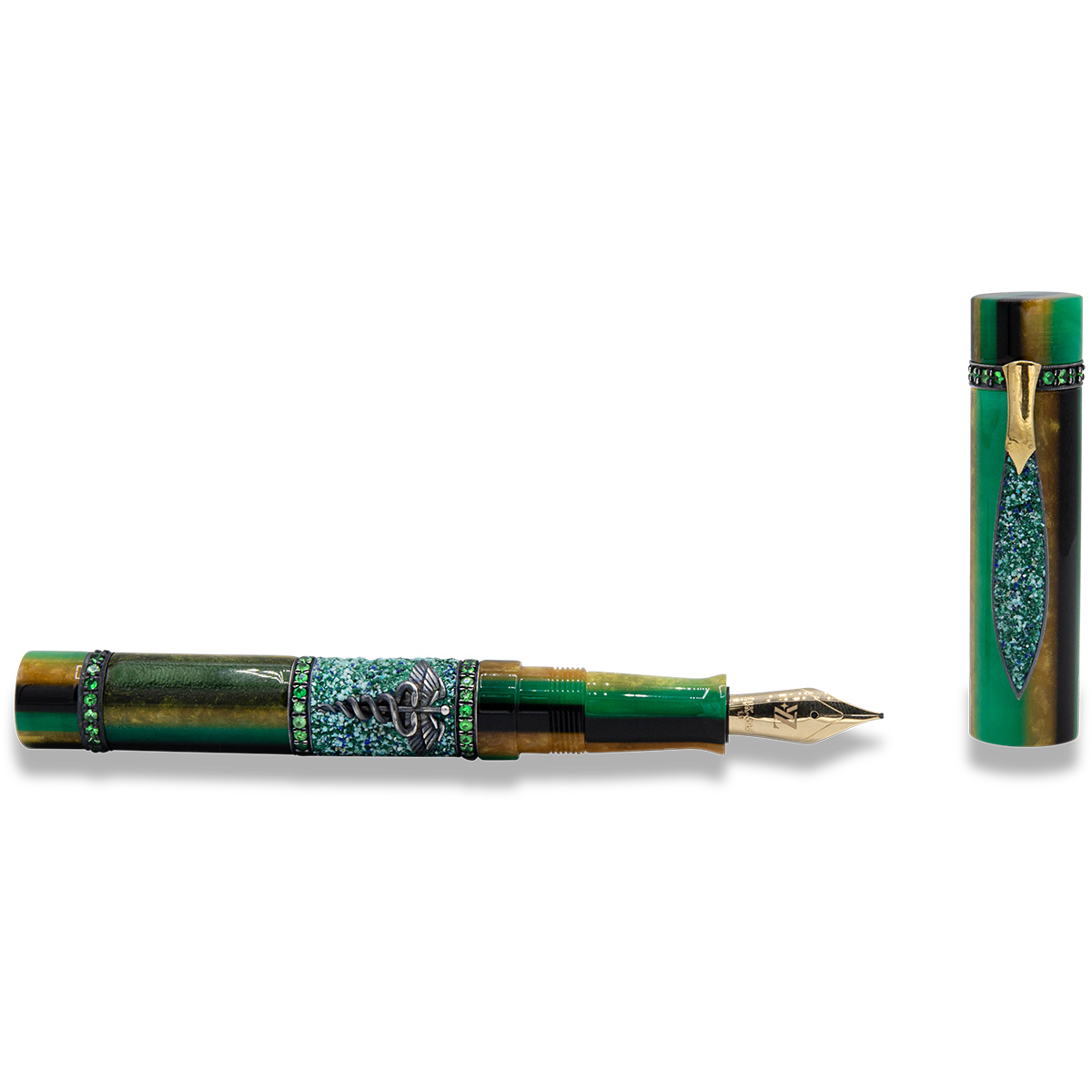 Zeki Karaca Jewellery Harman Fountain Pen - Emerald (Limited Edition)