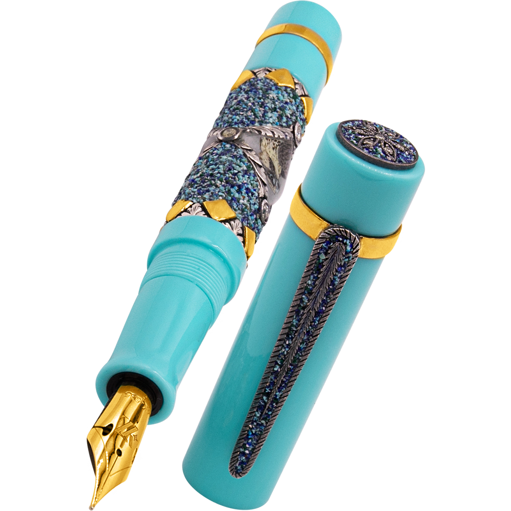 Zeki Karaca Jewellery Harman Fountain Pen - Sky Blue (Limited Edition)