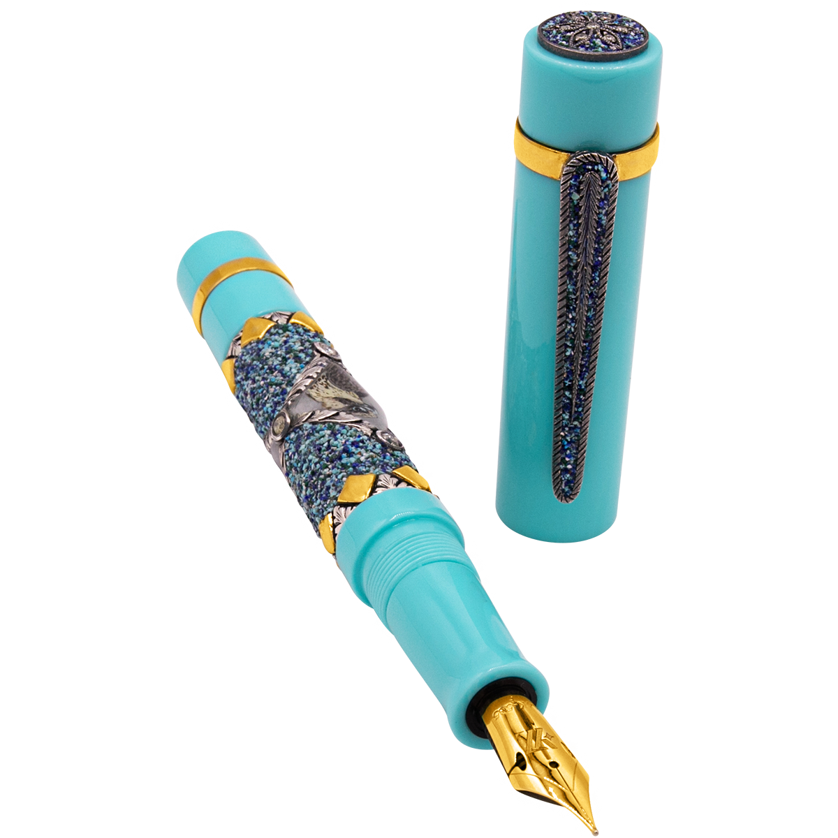 Zeki Karaca Jewellery Harman Fountain Pen - Sky Blue (Limited Edition)