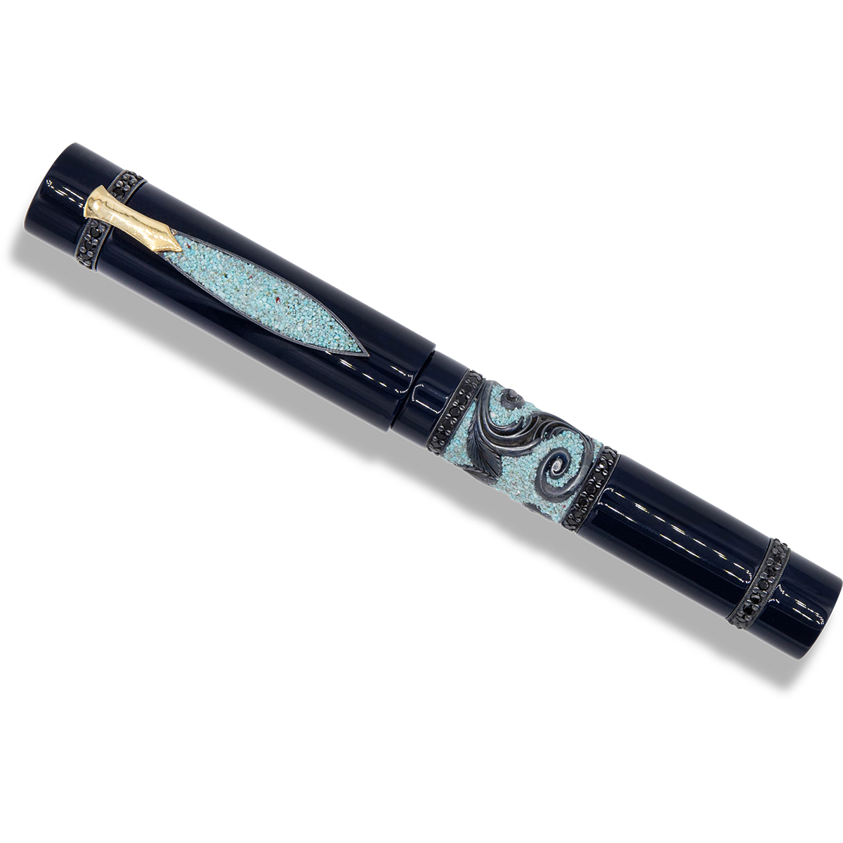 Zeki Karaca Jewellery Harman Fountain Pen - Black Spinel (Limited Edition)