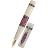 Zeki Karaca Jewellery Harman Fountain Pen - White - Red Sapphire Gem (Limited Edition)