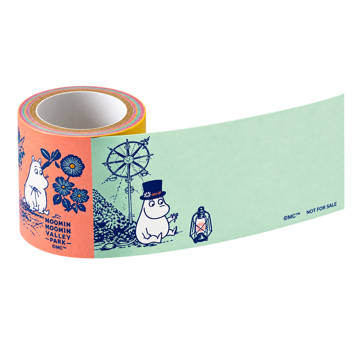 Hobonichi Sticky Note Roll - Moomin (Moomin Family’s Island Life)-Pen Boutique Ltd