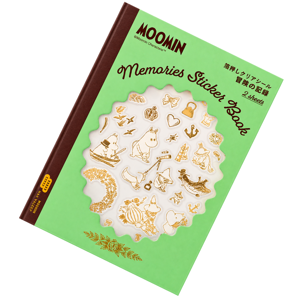 Hobonichi Foil-Stamped Clear Stickers - Moomin (Adventure Log)-Pen Boutique Ltd