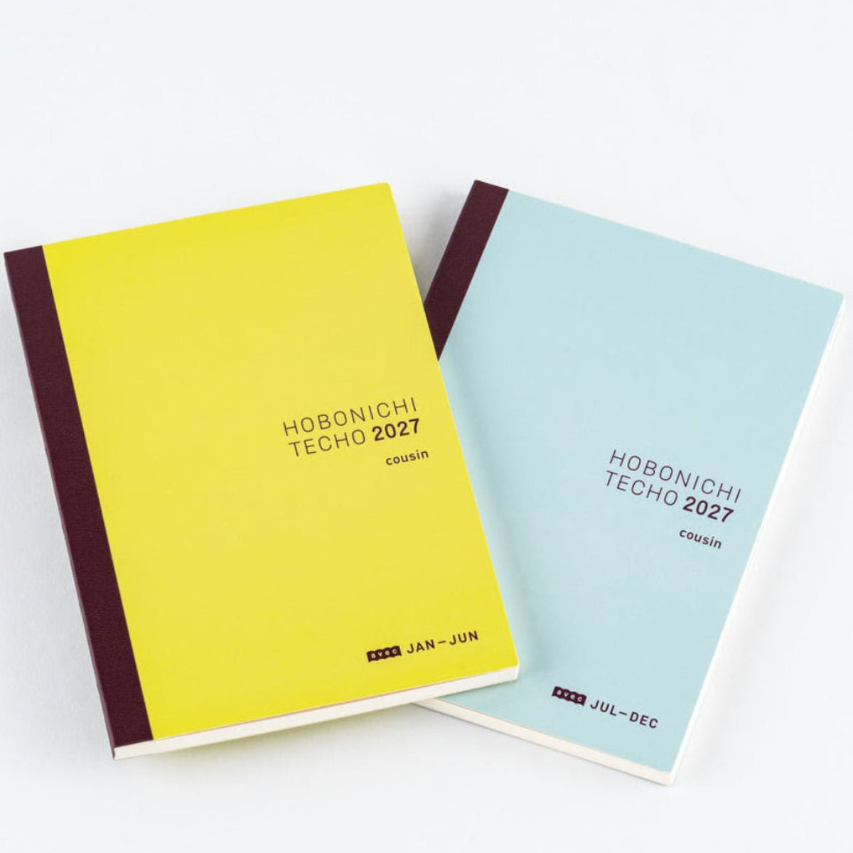 Hobonichi Techo 2027 Japanese Cousin Avec Refill Books - A5 (Daily 6-month x 2 book set - January Start - Monday Start) - Pen Boutique Ltd
