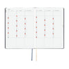 Hobonichi 2027 Light Hard Cover English Book - Slash (Navy) & HON Stamped - A5 (January Start) - Pen Boutique Ltd