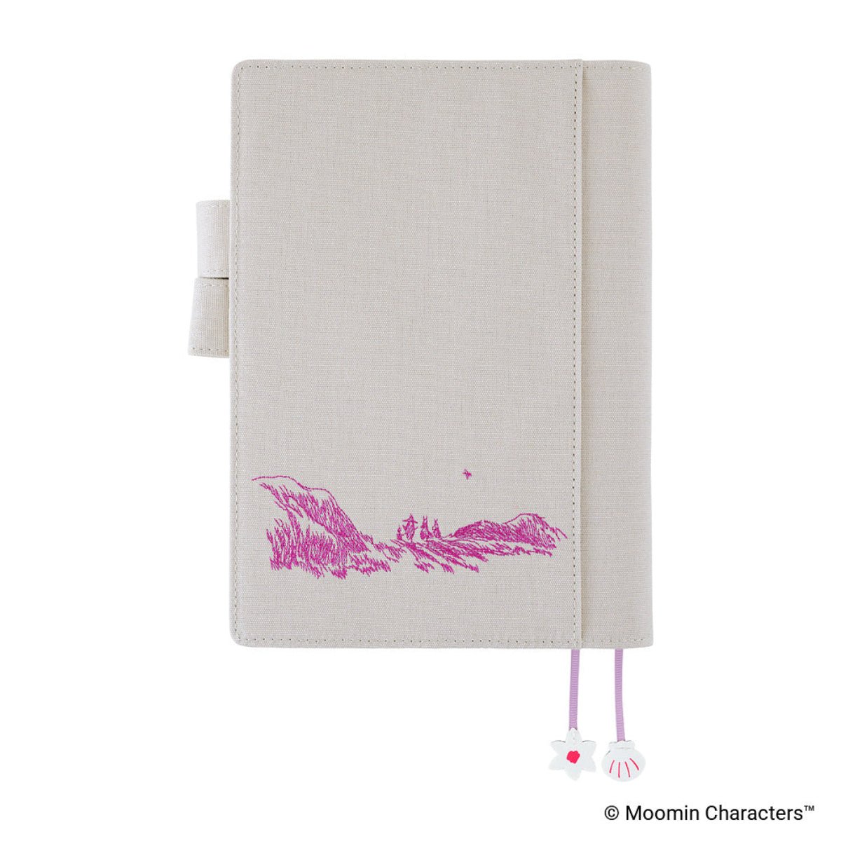 Hobonichi 2027 Cousin Cover - Moomin: My Yard (Pink Gray) - A5 - Pen Boutique Ltd