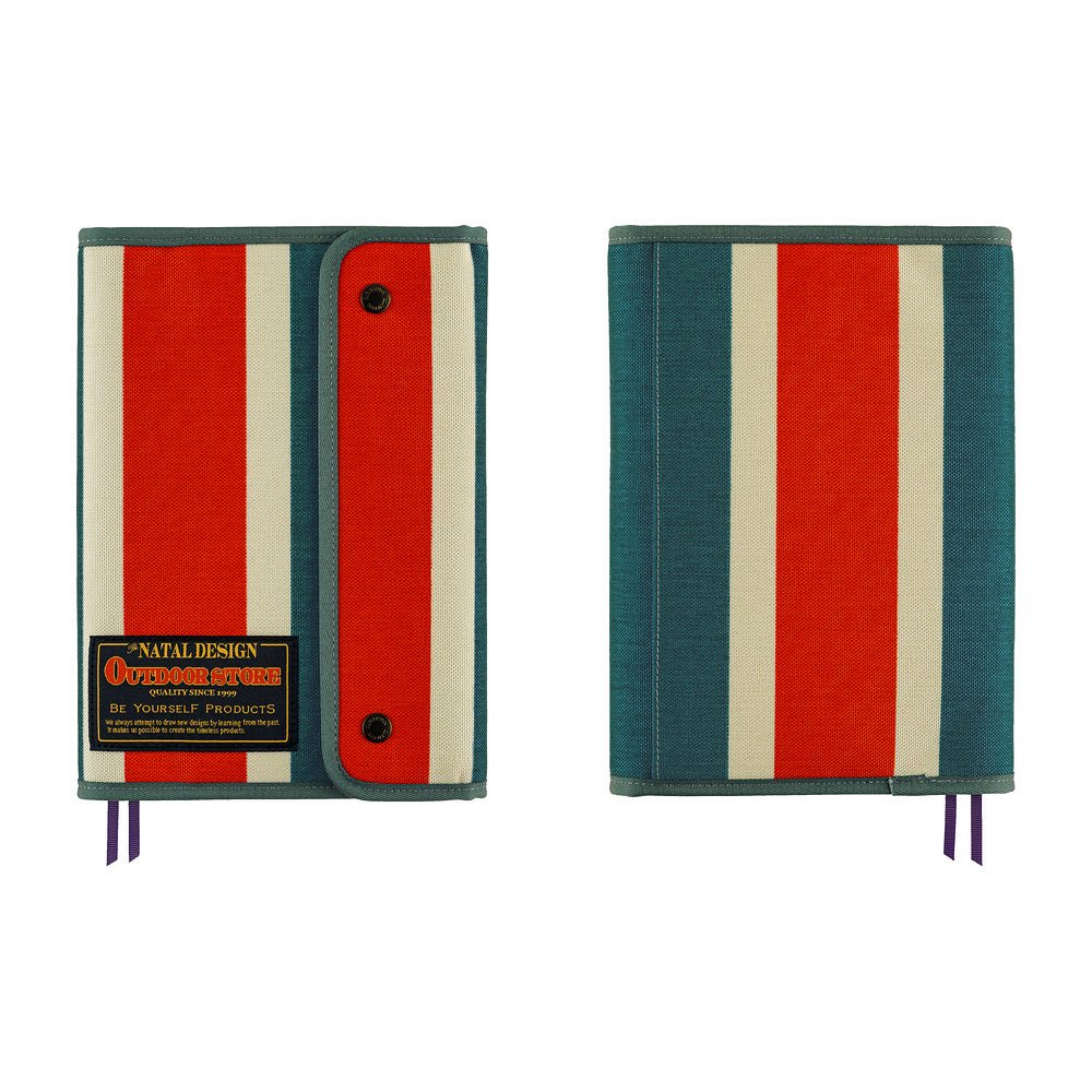 Hobonichi 2027 Cousin Cover - Natal Design: Hello New Day! (Retro Stripe) - A5 - Pen Boutique Ltd