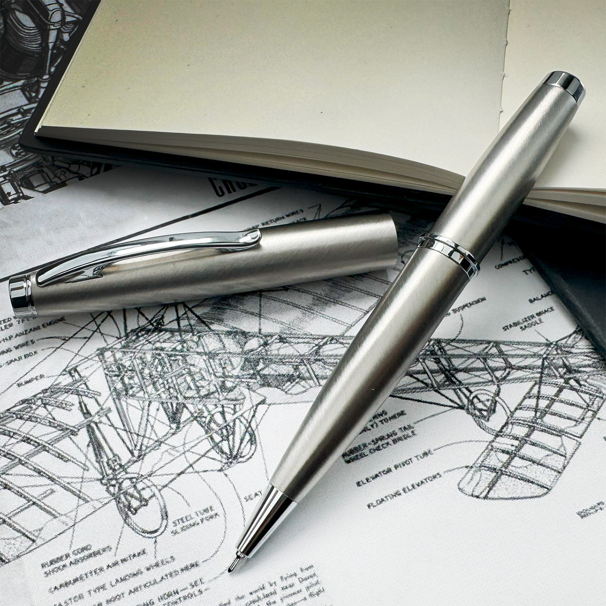 Monteverde Dakota Gel Pen - Stainless Steel-Pen Boutique Ltd