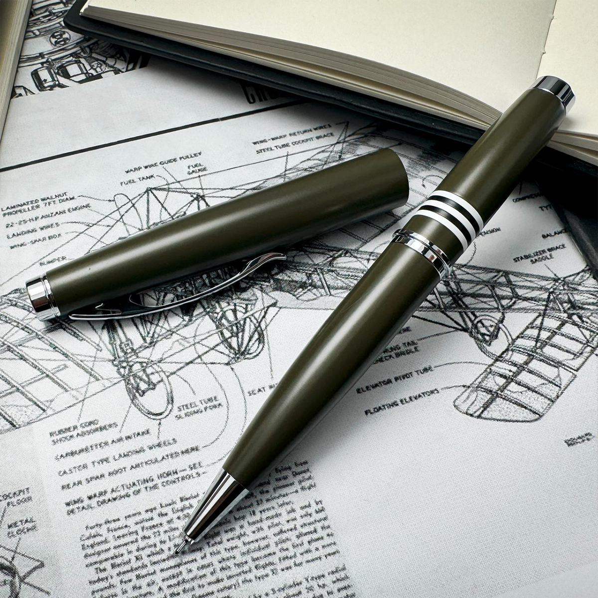 Monteverde Dakota Gel Pen - Military Green-Pen Boutique Ltd