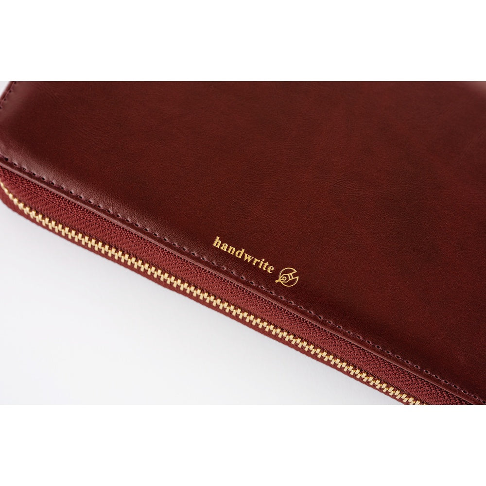Hobonichi Cover - Single Color: Amarone - Tall & Slim - Zipper Closure WEEKS cover-Pen Boutique Ltd