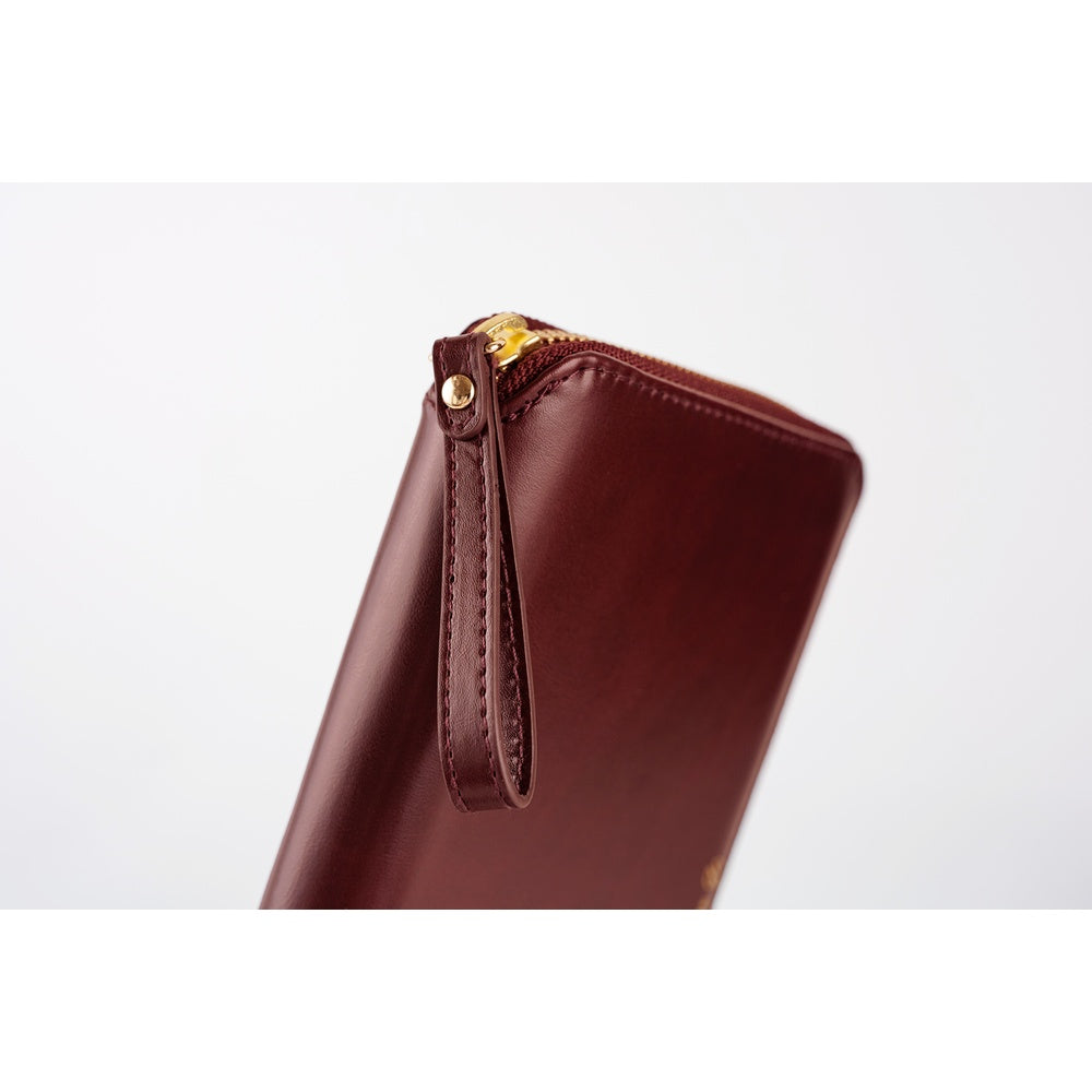 Hobonichi Cover - Single Color: Amarone - Tall & Slim - Zipper Closure WEEKS cover-Pen Boutique Ltd